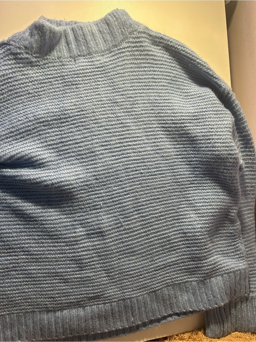 Sonoma Light Blue Ribbed Knit Sweater